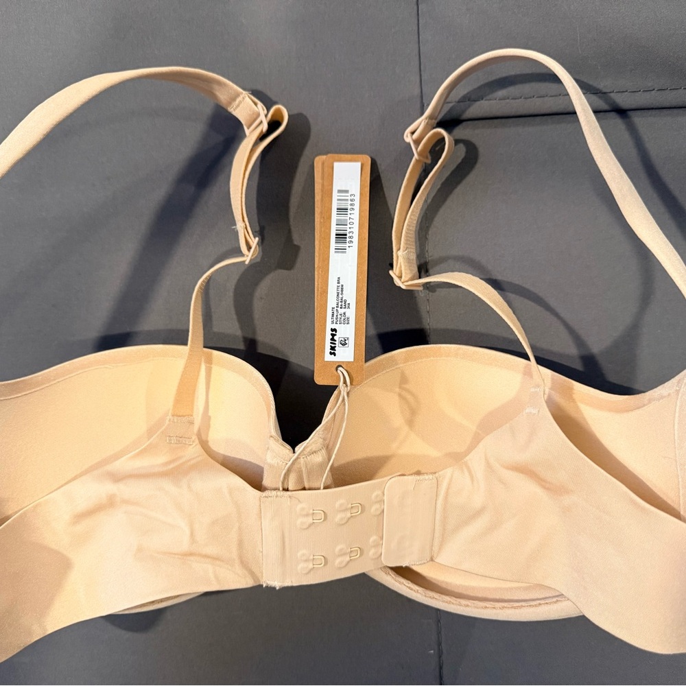 SKIMS 34A Ultimate Push-up Balconette Bra, color Sand, size 34A - Picture 2 of 5
